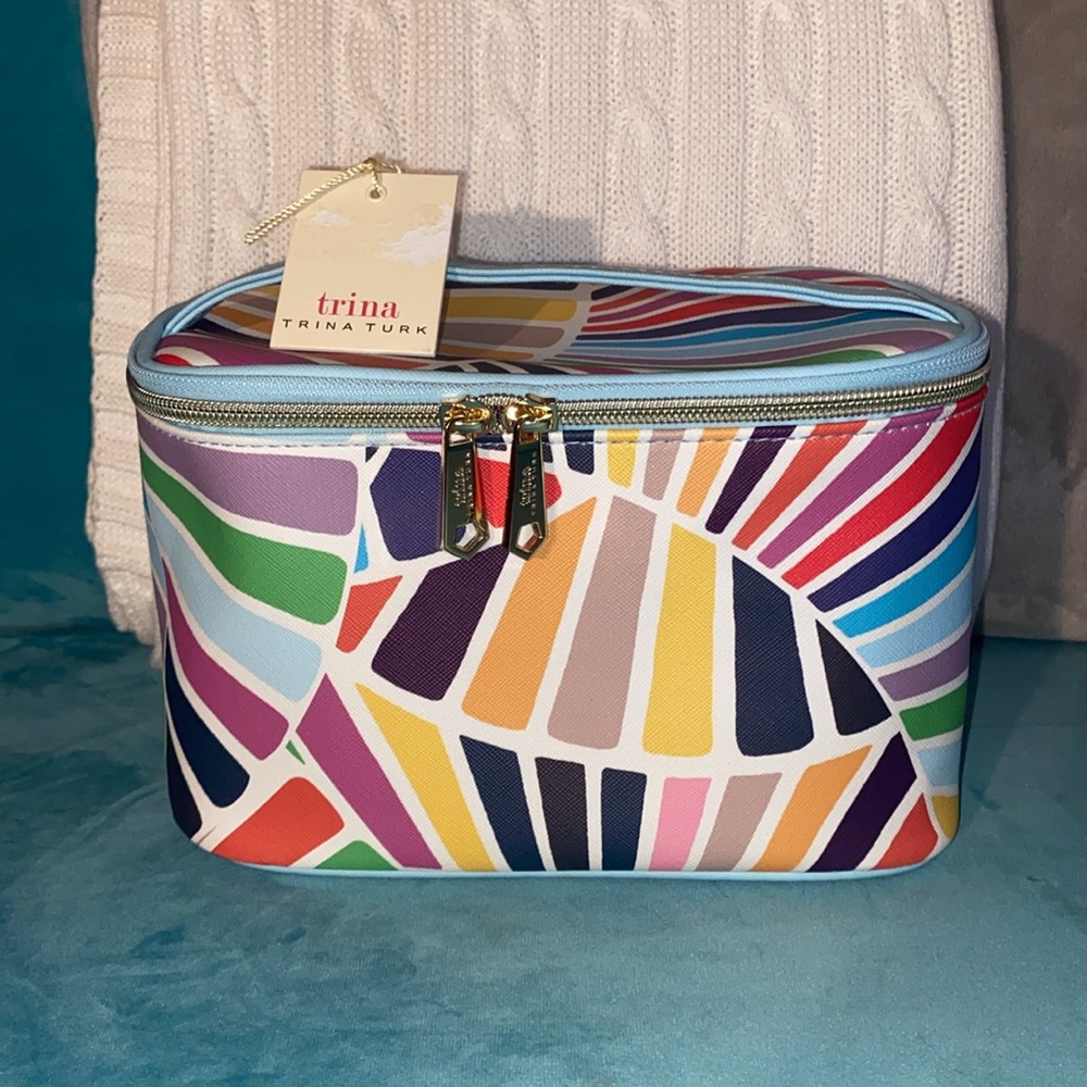 Trina Turk - Colorful Geometric Cosmetic Bag - NWT